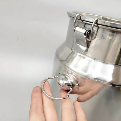 Bardzo gruba puszka na mleko ze stali nierdzewnej o grubości 0,8 mm, mała, szczelna pamięć o pojemności 8 l