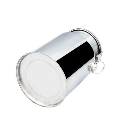 Mini 5-litrowy pojemnik na mleko z pokrywką Wiaderko na mleko ze stali nierdzewnej, zamknięte puszki