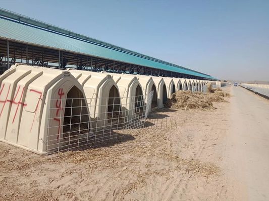 Plastikowe schroniska dla cieląt dla zwierząt hodowlanych ISO Klatka dla cieląt Poly Dome